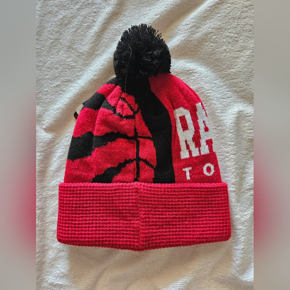 Toronto Raptors Red Knit Beanie - Picture 2 of 3